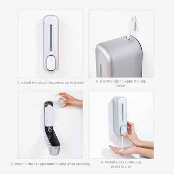 Επιτοίχια χειροκίνητη πρέσα σαπουνιού Ξενοδοχείο σαμπουάν μπάνιου ξενοδοχείου κουτί αφρόλουτρου διασυνοριακής προμήθειας