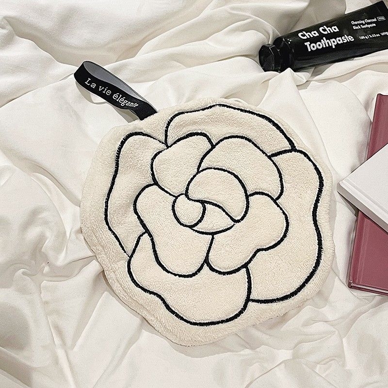 Prancūziško stiliaus pakabinamas sugeriantis sutirštintas mielas kūrybingas virtuvinis rankšluostis, koralų vilnos, populiarus mažas rankšluosčių įvyniojimas