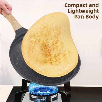 Maifan kő serpenyő 24cm alumínium ötvözetből készült pizzatányér reggeli tojásgombócos palacsintasütő kézi sütemény palacsintasütő pizza