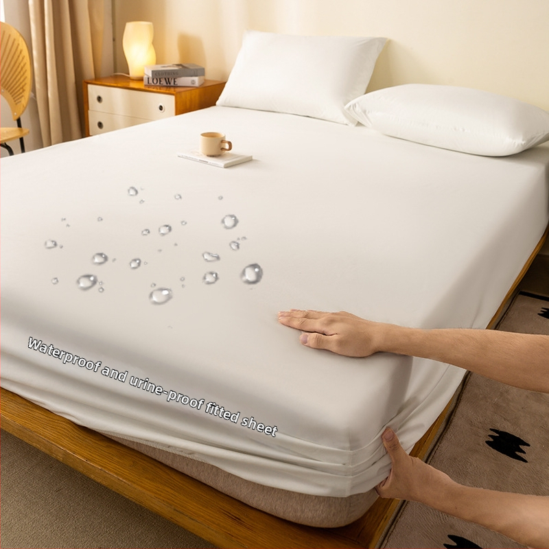 Ühevärviline pestud puuvillane veekindel voodikate libisemisvastane uriinikindel madratsi kaitsekate hotellipadja südamiku kaitsekate piiriülene väliskaubandus