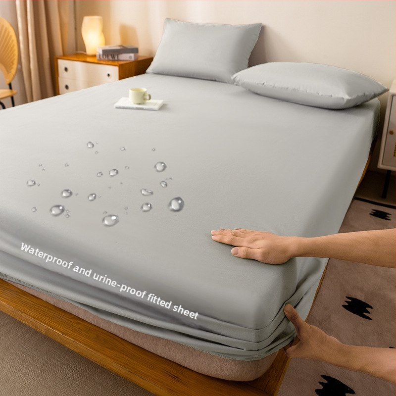 Ühevärviline pestud puuvillane veekindel voodikate libisemisvastane uriinikindel madratsi kaitsekate hotellipadja südamiku kaitsekate piiriülene väliskaubandus