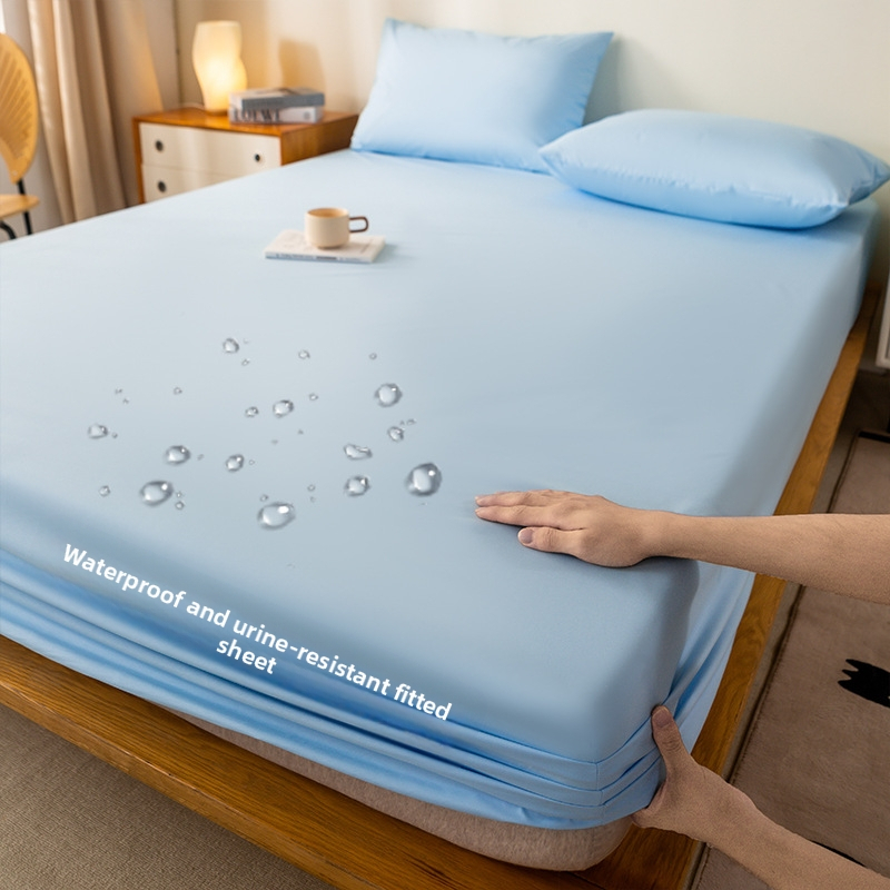 Ühevärviline pestud puuvillane veekindel voodikate libisemisvastane uriinikindel madratsi kaitsekate hotellipadja südamiku kaitsekate piiriülene väliskaubandus