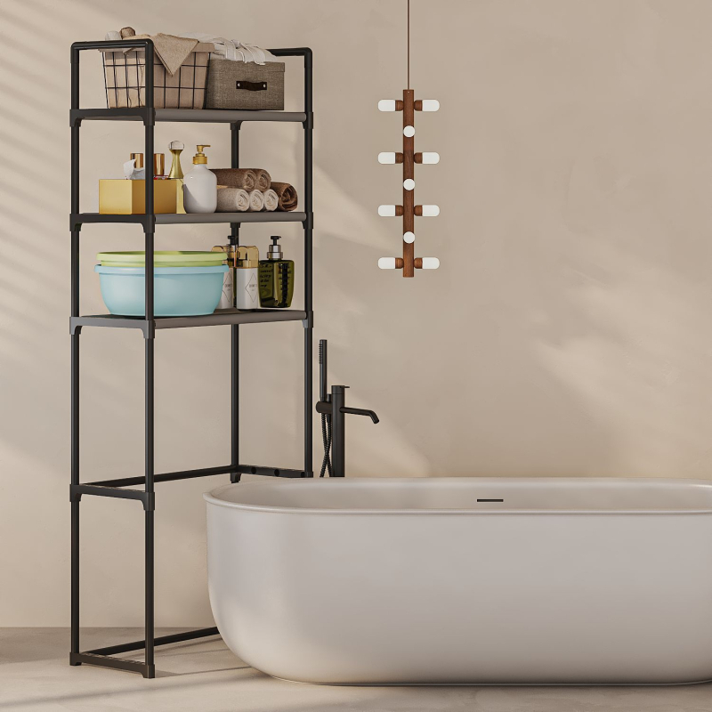 Gamykliniai tiesūs plaukai, tarpvalstybiniai, namų tualetas, praktiškas tualeto stovas, paprastas surinkimas, praktiškas daiktų laikymo stovas, vonios kambario stovas