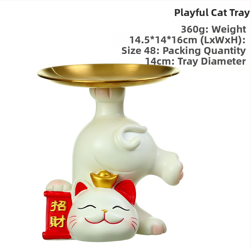 Loominguline õnneliku kassi salvrätikute kasti hoiustamine multifunktsionaalsed kaunistused sissepääsu elutoa kodukaunistused tipptasemel kingitus