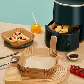 Tehase müügil olev ruudukujuline õhufritüür, spetsiaalne paber, silikoonõlipaber, õli imav paber, koogialus, ühekordne grill-küpsetuspaber