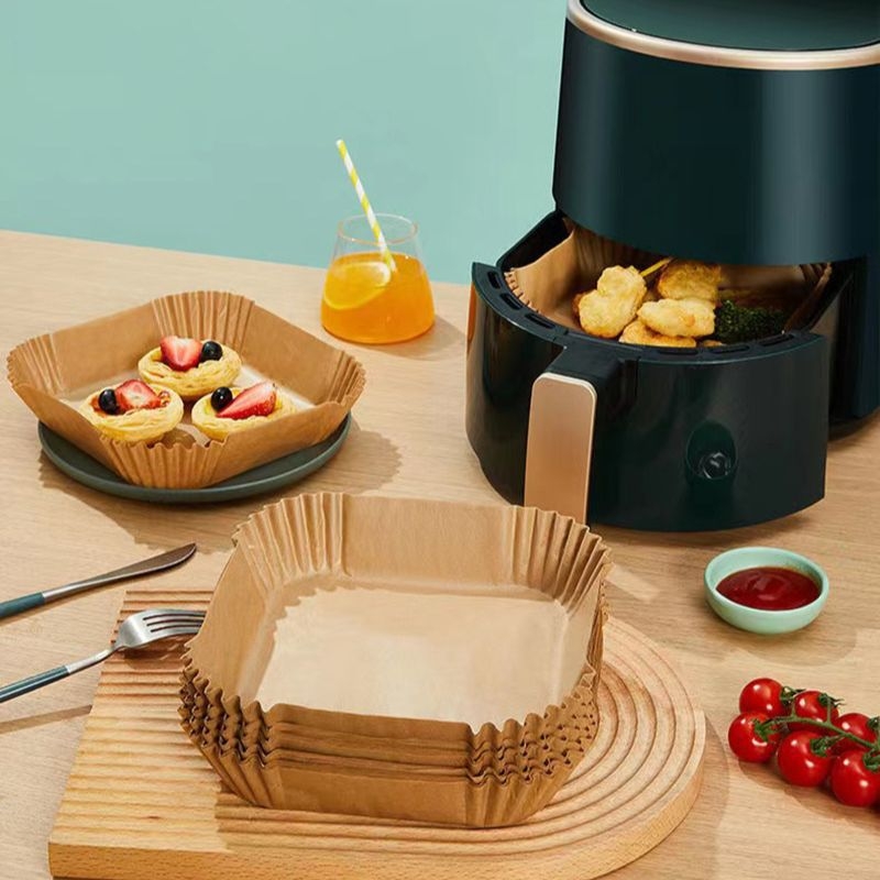 Tehase müügil olev ruudukujuline õhufritüür, spetsiaalne paber, silikoonõlipaber, õli imav paber, koogialus, ühekordne grill-küpsetuspaber