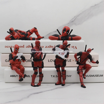 Φιγούρα Deadpool Model, Φιγούρα Γραφείου Χειρός War Machine Ξαπλωμένη, Κρατώντας μια Πινακίδα και Κοιτάζοντας Πίσω, Χονδρική Περιφερειακές Φιγούρες Anime