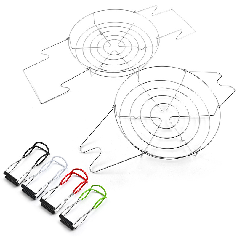 Amazon rozsdamentes acél konzervtartó, többfunkciós konyhai csipesz, tejesüveg hőszigetelő csipesz, gőzölős konzervtartó