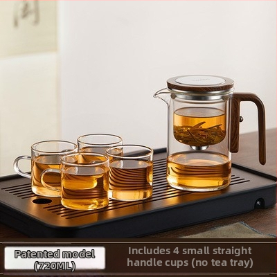 Vardata magnetiline lendlev tass klaasist vooderdisega teekannu tee eraldamine ühe võtmega filtriga majapidamistee komplekt laos hulgimüügis