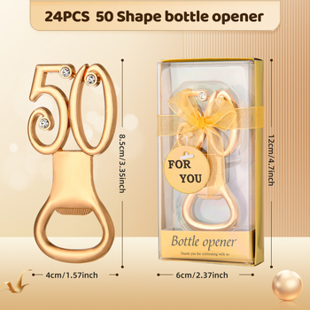 50 Ψηφιακό ανοιχτήρι μπουκαλιών Γάμου Διαφήμιση ανοιχτήρι μπουκαλιών Δώρο Ευρωπαϊκό και Αμερικανικό κράμα μπύρας Χρυσό ανοιχτήρι μπουκαλιών γάμου