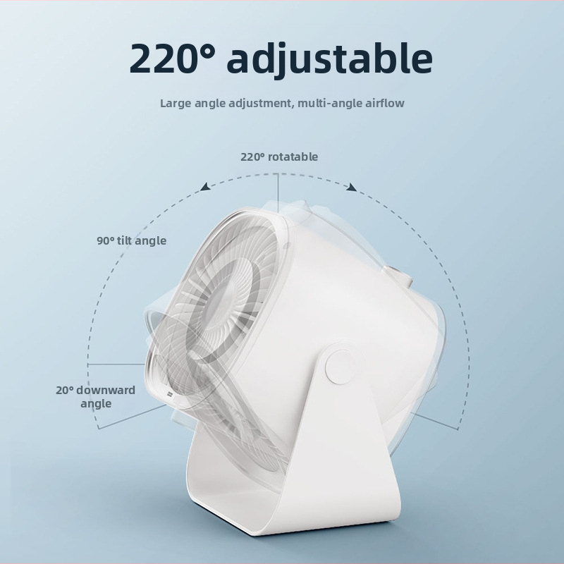 Weile Star 25 nový stolný ventilátor inteligentný digitálny displej malý ventilátor 100 nekonečný stolný nástenný ventilátor s dvojitým účelom