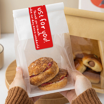 Stačiakampė raudona meilės dėžutė, skirta tik jums, pakuotės sandarinimo lipdukas kepimo dekoravimui, vandeniui atspari lipni etiketė