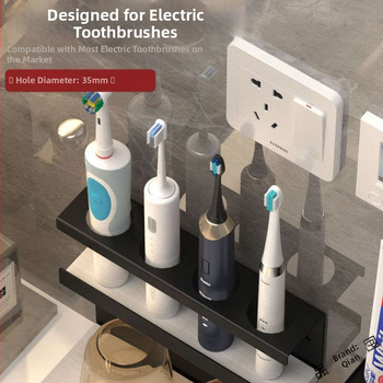 Ηλεκτρική θήκη οδοντόβουρτσας ηλεκτρική βάση οδοντόβουρτσας χωρίς τρυπάνι, επιτοίχια κοστούμι οδοντόβουρτσας μπάνιου