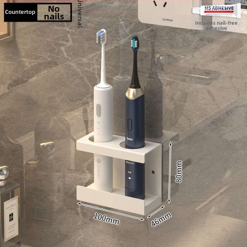 Ηλεκτρική θήκη οδοντόβουρτσας ηλεκτρική βάση οδοντόβουρτσας χωρίς τρυπάνι, επιτοίχια κοστούμι οδοντόβουρτσας μπάνιου