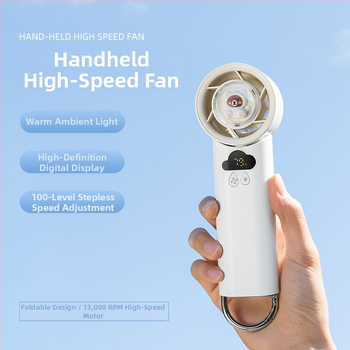 2025 Νέος φορητός ανεμιστήρας υψηλής ταχύτητας ψυχρής συμπίεσης εξωτερικού χώρου, μακράς διαρκείας, φορητός επαναφορτιζόμενος μικρός ανεμιστήρας κινουμένων σχεδίων