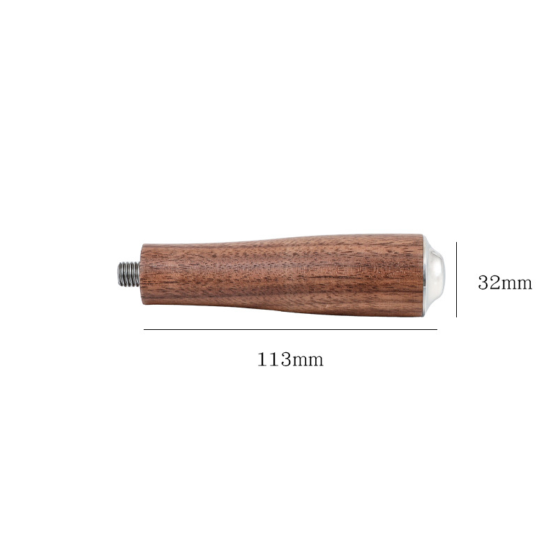 Itaalia kohvi põhjatu käepide pähklipuu käepide metallkäepide modifitseeritud tarvikud M10