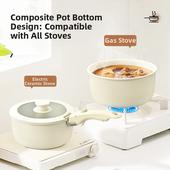 Αφαιρούμενο κεραμικό αντικολλητικό τηγάνι υψηλής ποιότητας, κοστούμι κουζίνας Maifan Stone, επαγωγική κουζίνα, εστία αερίου, Wok με επίπεδη βάση, γενικής χρήσης