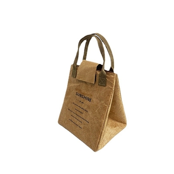 DuPonti paberist lõunakott, veekindel ja õlikindel isolatsioonikott, lõunakarbi kott, käekott, kontoritöötaja lõunakarbi kott, millele saab lisada logo.