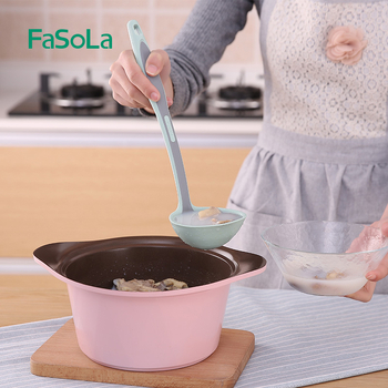 „FaSoLa“ buitinė nelimpanti keptuvė, atspari aukštai temperatūrai, nailono kastuvas, silikoninis virtuvės kepimo kastuvas, sriubos šaukštas, be traumų, kastuvas, šaukštas