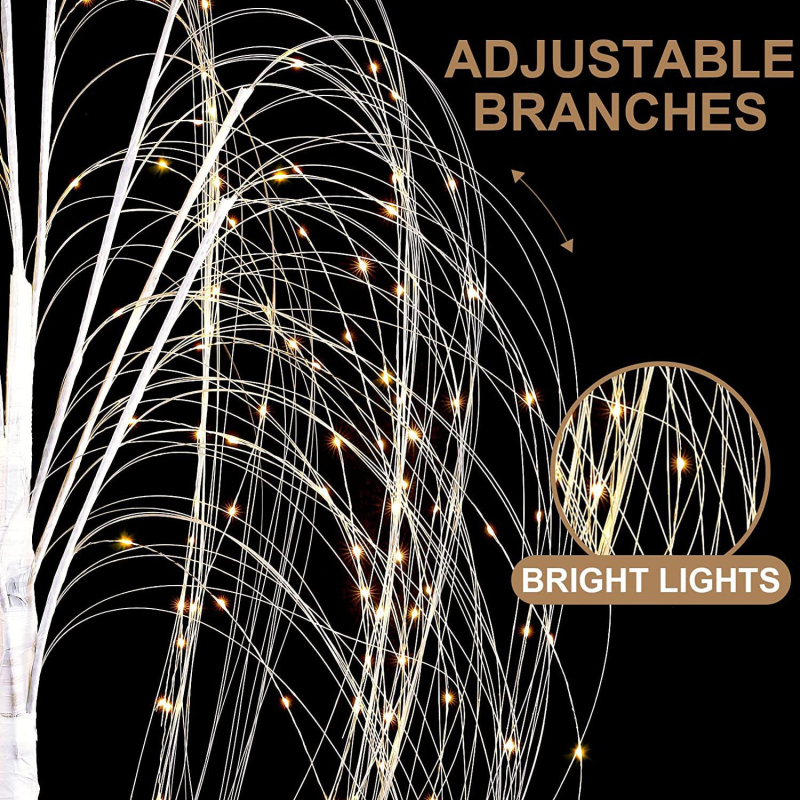 LED υφαντή ιτιά με ζεστά λευκά φωτάκια σε σειρά Χριστουγεννιάτικο εξοχικό σπίτι Κήπος Πάρτι φεστιβάλ γάμος διακόσμηση υπνοδωματίου