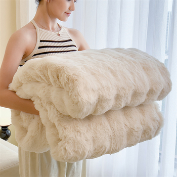 Uus renderdusvärv suur mulljänese plush-tekk majapidamisvoodipesu multifunktsionaalne tekk pehme ja mugav diivanitekk