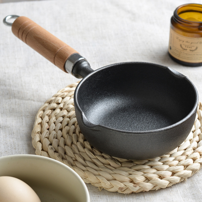 Тиган с незалепващо покритие, чугунен тиган за палачинки, ръчен тиган за палачинки, желязна плоча, плоча за пържене, домашен тиган без покритие