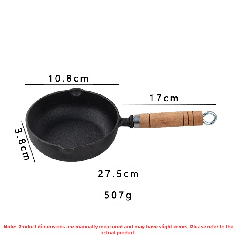 Тиган с незалепващо покритие, чугунен тиган за палачинки, ръчен тиган за палачинки, желязна плоча, плоча за пържене, домашен тиган без покритие
