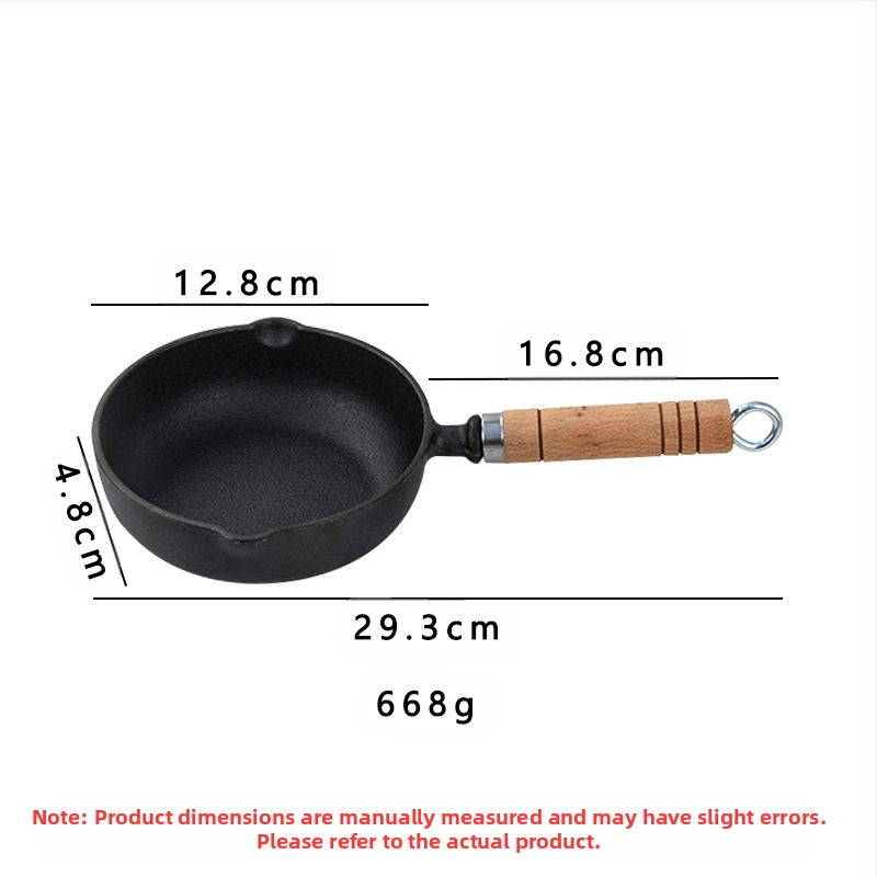 Тиган с незалепващо покритие, чугунен тиган за палачинки, ръчен тиган за палачинки, желязна плоча, плоча за пържене, домашен тиган без покритие