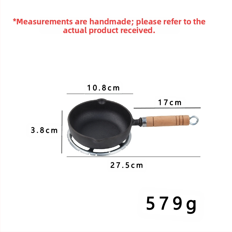 Тиган с незалепващо покритие, чугунен тиган за палачинки, ръчен тиган за палачинки, желязна плоча, плоча за пържене, домашен тиган без покритие