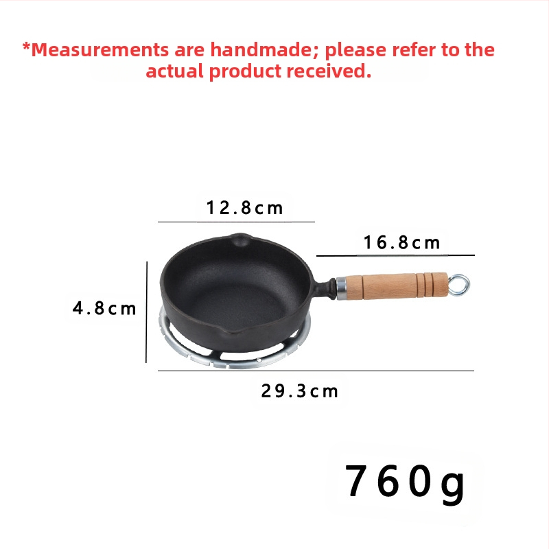 Тиган с незалепващо покритие, чугунен тиган за палачинки, ръчен тиган за палачинки, желязна плоча, плоча за пържене, домашен тиган без покритие