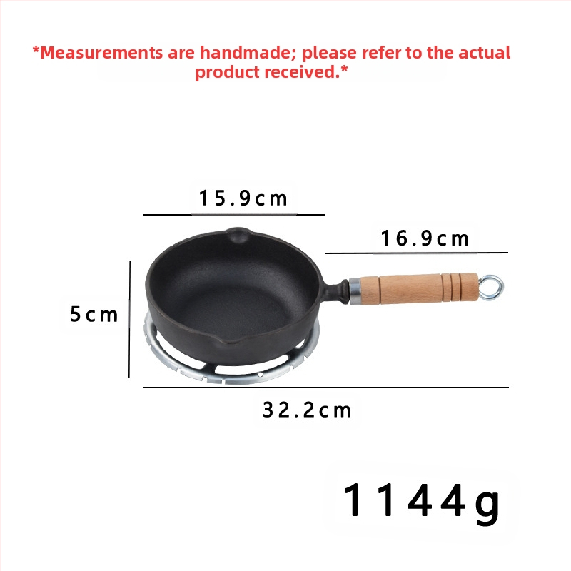 Тиган с незалепващо покритие, чугунен тиган за палачинки, ръчен тиган за палачинки, желязна плоча, плоча за пържене, домашен тиган без покритие