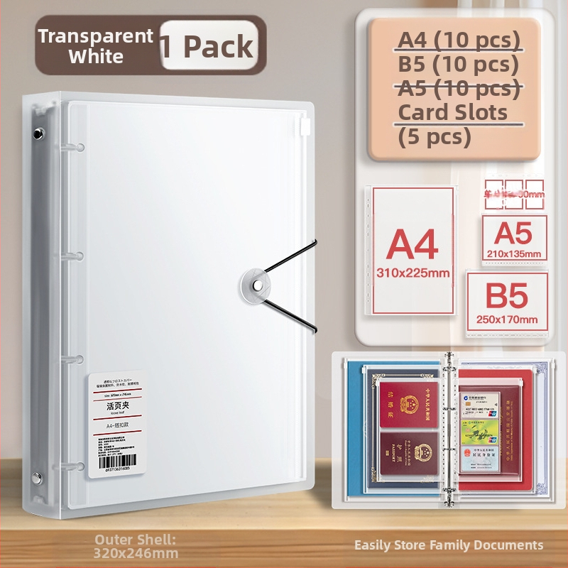 Чанта за документи, козметика, сертификат, класьор, съхранение на книги, защитен калъф, информационна чанта за семейство, прозрачна бебешка лична карта
