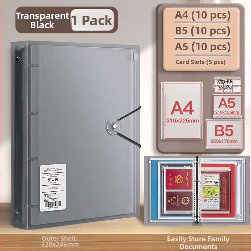Чанта за документи, козметика, сертификат, класьор, съхранение на книги, защитен калъф, информационна чанта за семейство, прозрачна бебешка лична карта