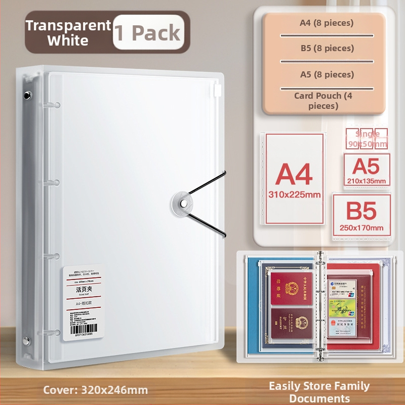 Чанта за документи, козметика, сертификат, класьор, съхранение на книги, защитен калъф, информационна чанта за семейство, прозрачна бебешка лична карта
