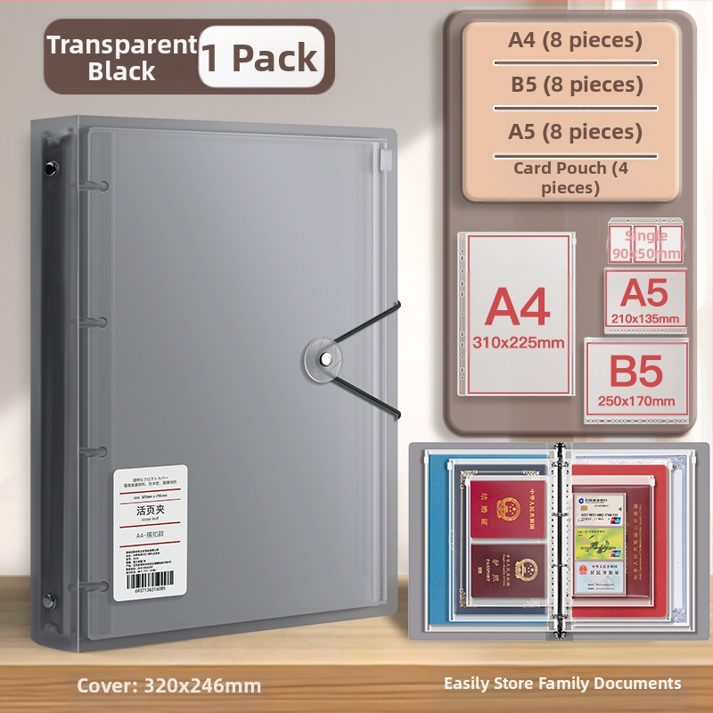 Чанта за документи, козметика, сертификат, класьор, съхранение на книги, защитен калъф, информационна чанта за семейство, прозрачна бебешка лична карта