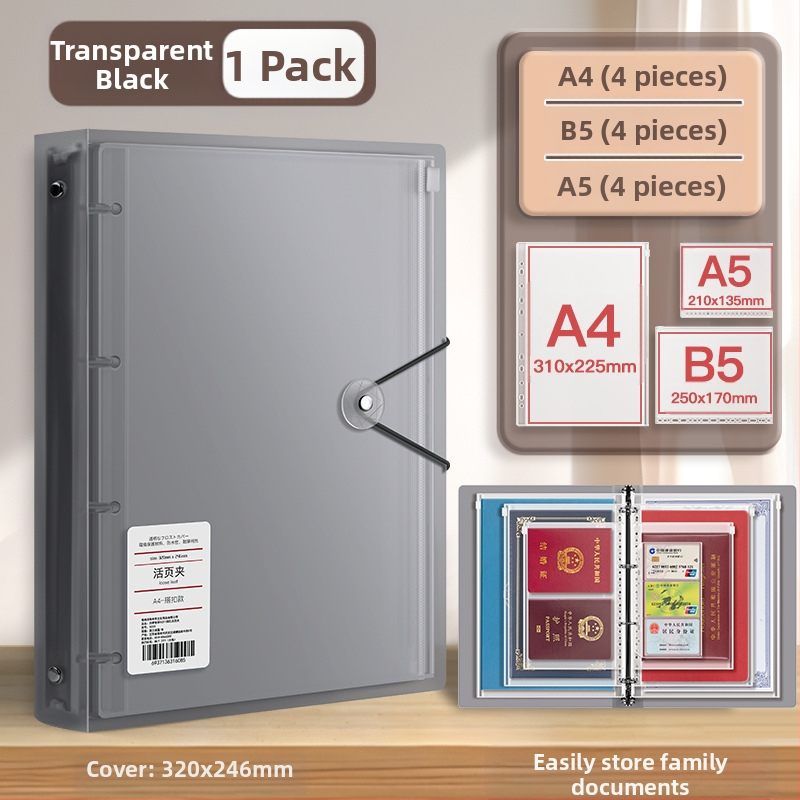 Чанта за документи, козметика, сертификат, класьор, съхранение на книги, защитен калъф, информационна чанта за семейство, прозрачна бебешка лична карта