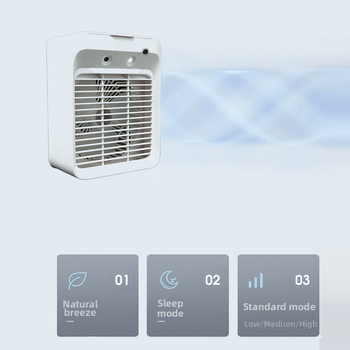 Mini õhujahuti väike elektriline ventilaator konditsioneer ventilaator jahutus niisutaja üliõpilaskodu kontor USB laadimisega väike ventilaator