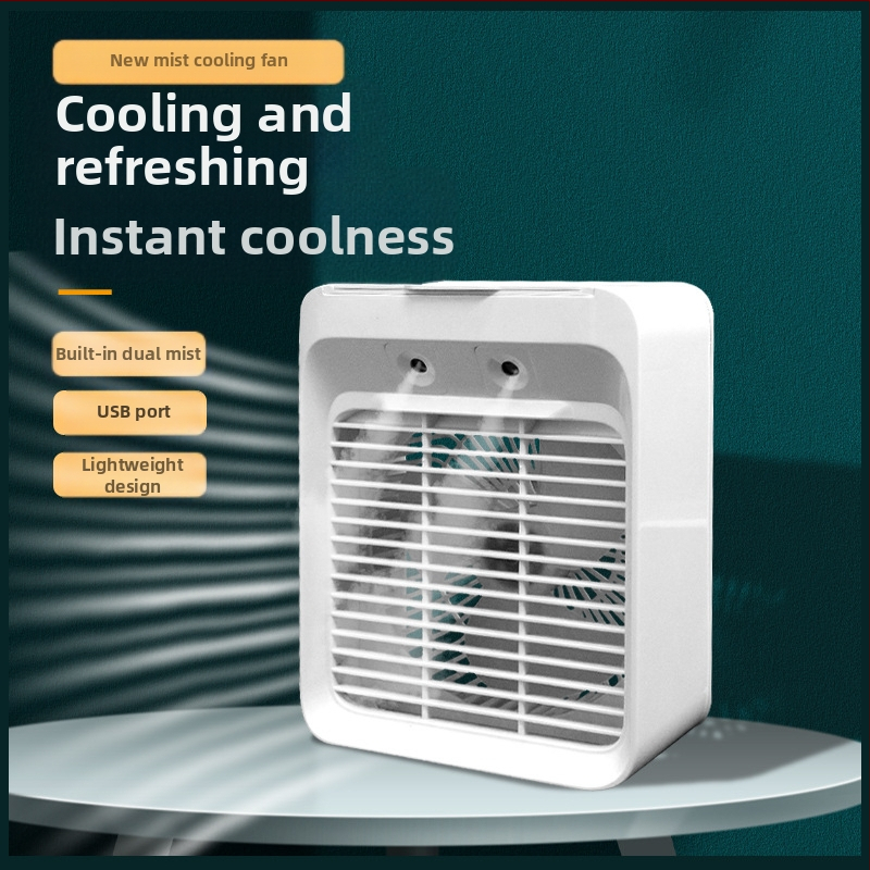 Mini õhujahuti väike elektriline ventilaator konditsioneer ventilaator jahutus niisutaja üliõpilaskodu kontor USB laadimisega väike ventilaator