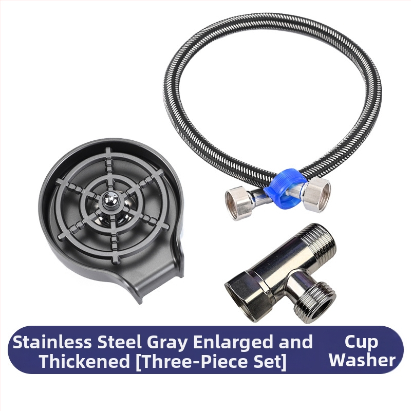 Háztartási rozsdamentes acél nagynyomású csészemosó konyhai mosogató kereskedelmi bár automata mosócsésze műtárgy ABS műanyag