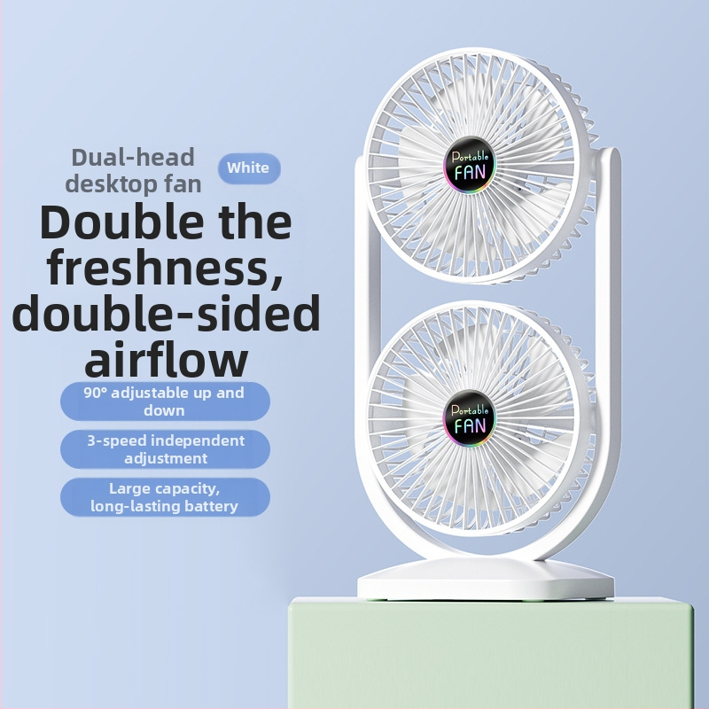 Naujas ventiliatorius USB įkrovimo ventiliatorius stalinis ventiliatorius didelis vėjo dvikryptis ventiliatorius lauko kempingo ventiliatorių gamintojai