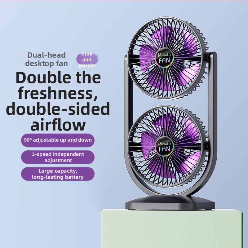 Naujas ventiliatorius USB įkrovimo ventiliatorius stalinis ventiliatorius didelis vėjo dvikryptis ventiliatorius lauko kempingo ventiliatorių gamintojai