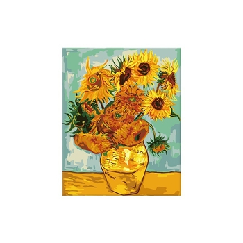 Digitaalse õlimaali hulgimüügi koolituskursus, maalimise õppimine, käsitsi täitmine, õlimaali õpetamine, maastikumaal 4050 sisemise raamiga