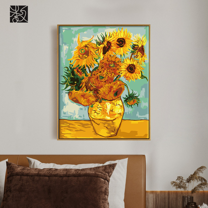 Digitaalse õlimaali hulgimüügi koolituskursus, maalimise õppimine, käsitsi täitmine, õlimaali õpetamine, maastikumaal 4050 sisemise raamiga