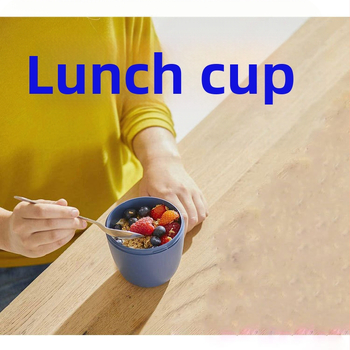 Kaerahelveste lõunasöögi jagajaga tass 700 ml kaasaskantav jogurtitops kaanega salatihelveste tops kaanega tass