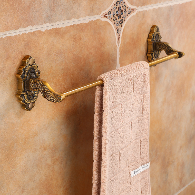 Euroopa stiilis retro tualettruumi vannitoa seinale kinnitatav rätikuriiul metallist alumiiniumist barokkstiilis loominguline ühepoolne rätik