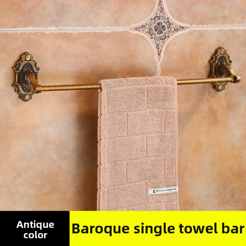Euroopa stiilis retro tualettruumi vannitoa seinale kinnitatav rätikuriiul metallist alumiiniumist barokkstiilis loominguline ühepoolne rätik