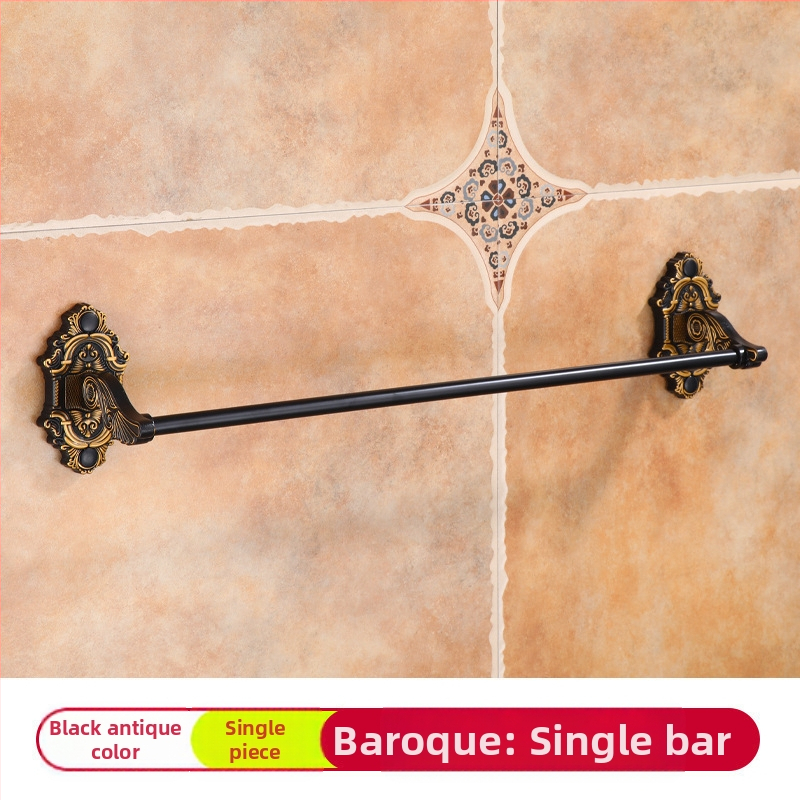 Euroopa stiilis retro tualettruumi vannitoa seinale kinnitatav rätikuriiul metallist alumiiniumist barokkstiilis loominguline ühepoolne rätik