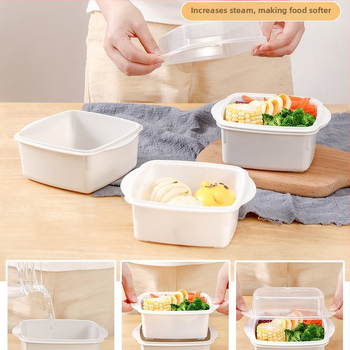 Importēta no Japānas tvaicētas pusdienu kastes mājsaimniecības virtuves tvaicētas bufera pelmeņu piederumi mikroviļņu krāsns sildīšanas tvaicētājs karstu rīsu artefakts