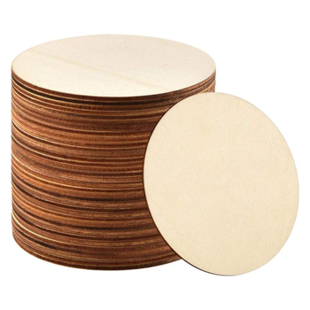 Ξύλινα τσιπς από παουλόβνια διακόσμηση σπιτιού ξύλινα τσιπς παιδικά diy πινακίδα σχεδίασης βάση για σουβέρ ξύλινο χειροποίητο μενταγιόν στρογγυλό σχήμα