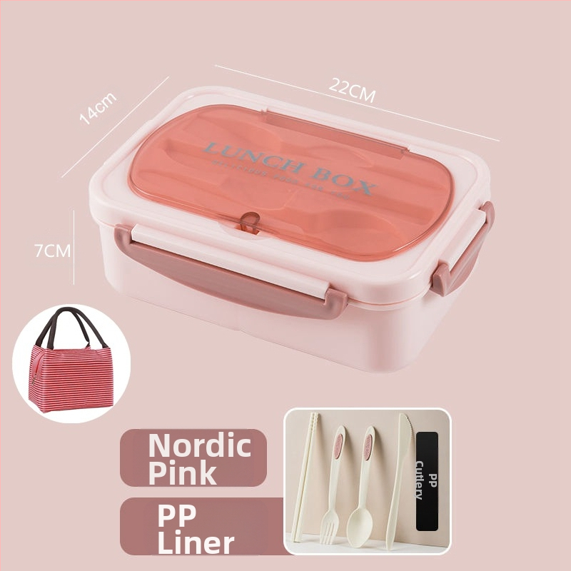 304 roostevabast terasest isoleeritud õpilaste lõunasöögikarp tööle kaasaskantav suletud võrega bento-karbi lõunasöögikarp logoga trükkimisega